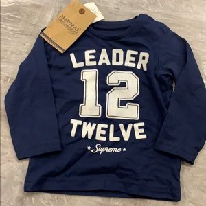 Mayoral Baby Boy Long Sleeve Shirt 12 months NWT